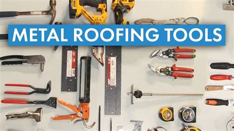 tools for metal roofing installation